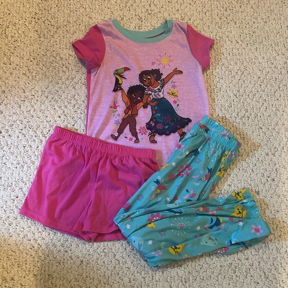 Disney Pink and Blue Kids Pajama Set